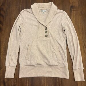 Banana Republic Light Beige Ribbed Sweater